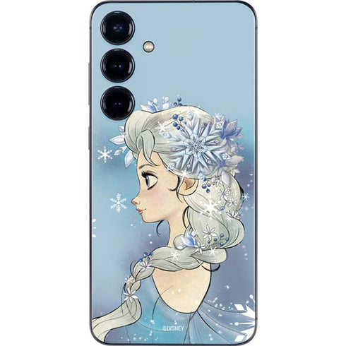 Disney Frozen Elsa Side Portrait Art Galaxy S25 Plus Skin