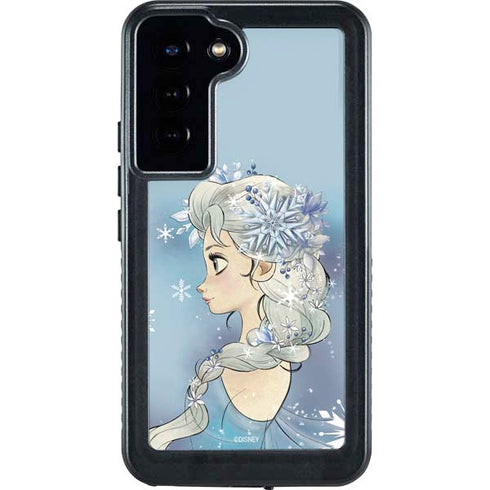 Disney Frozen Elsa Side Portrait Art Galaxy S24 Plus Waterproof Case