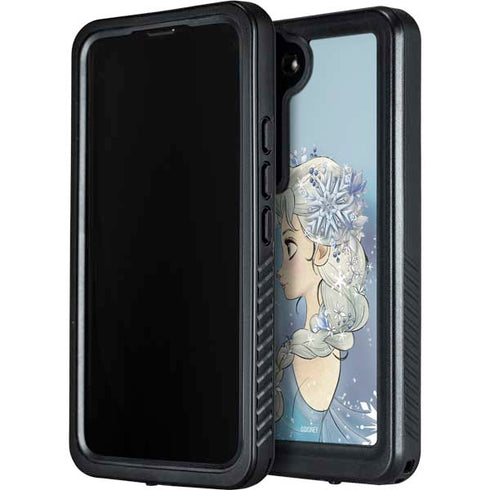 Disney Frozen Elsa Side Portrait Art Galaxy S24 Plus Waterproof Case
