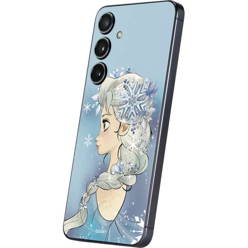 Disney Frozen Elsa Side Portrait Art Galaxy S25 Skin