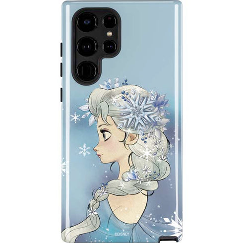 Disney Frozen Elsa Side Portrait Art Galaxy Cases