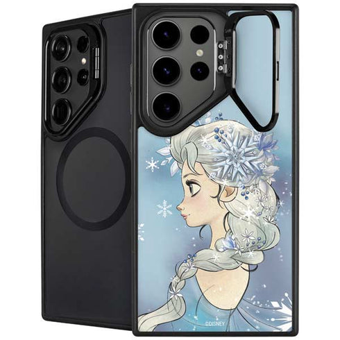 Disney Frozen Elsa Side Portrait Art Galaxy S25 Ultra Kickstand Case