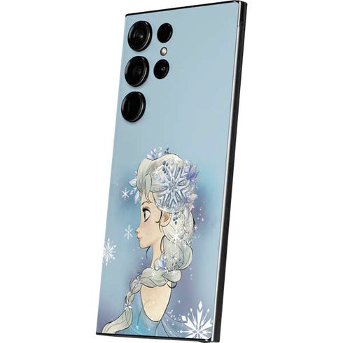 Disney Frozen Elsa Side Portrait Art Galaxy S25 Ultra Skin