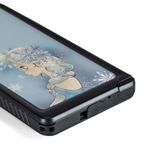 Disney Frozen Elsa Side Portrait Art Galaxy S24 Ultra Waterproof Case