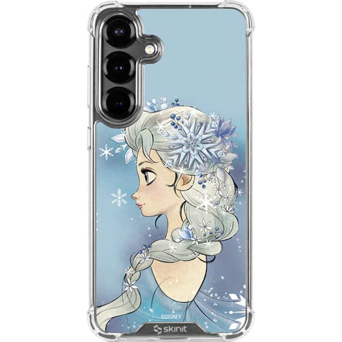 Disney Frozen Elsa Side Portrait Art Galaxy S26 Clear Case