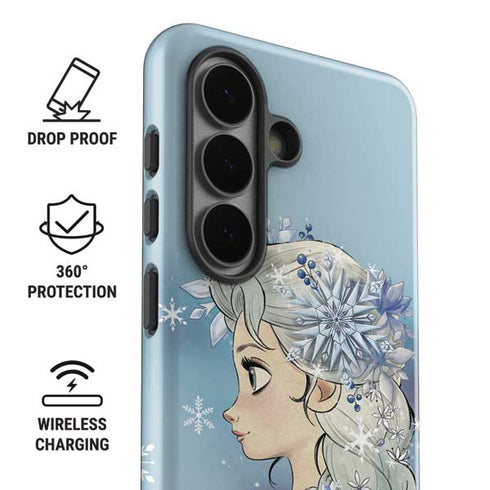 Disney Frozen Elsa Side Portrait Art Galaxy S26 Plus Impact Case