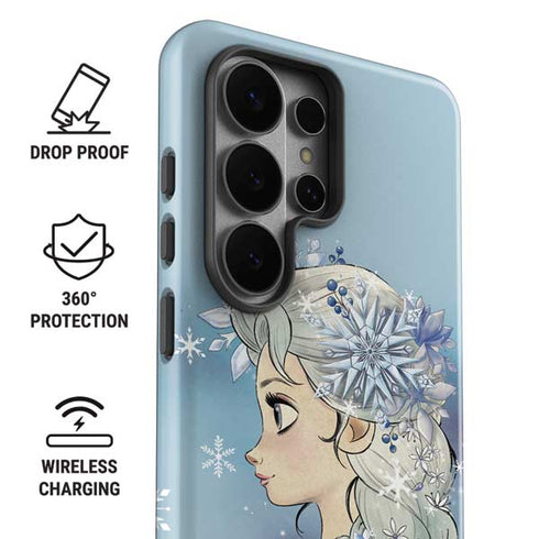 Disney Frozen Elsa Side Portrait Art Galaxy S26 Ultra Impact Case