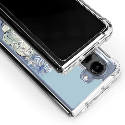 Disney Frozen Elsa Side Portrait Art Galaxy Z Fold5 5G Clear Case