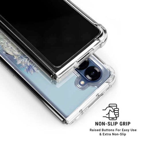 Disney Frozen Elsa Side Portrait Art Galaxy Z Fold6 Clear Case