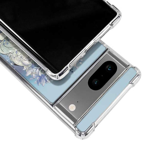 Disney Frozen Elsa Side Portrait Art Google Pixel 8a Clear Case