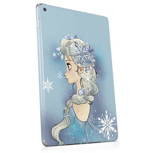 Disney Frozen Elsa Side Portrait Art Apple iPad Skin
