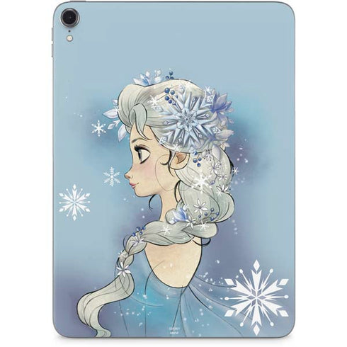 Disney Frozen Elsa Side Portrait Art Apple iPad Pro Skin