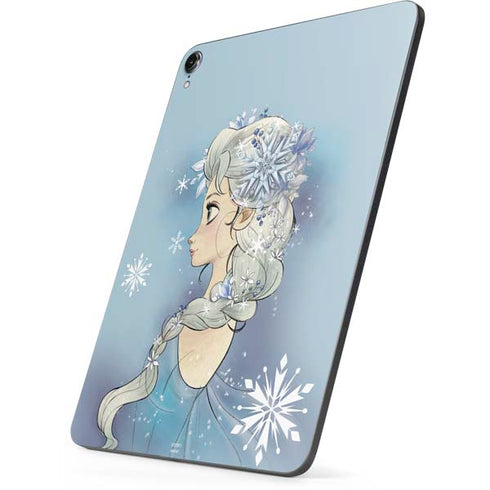Disney Frozen Elsa Side Portrait Art Apple iPad Pro Skin