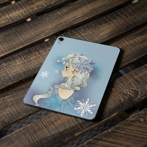 Disney Frozen Elsa Side Portrait Art Apple iPad Pro Skin