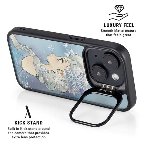 Disney Frozen Elsa Side Portrait Art iPhone 14 Plus Kickstand Case