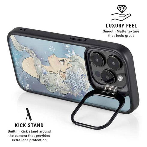 Disney Frozen Elsa Side Portrait Art iPhone 14 Pro Max Kickstand Case
