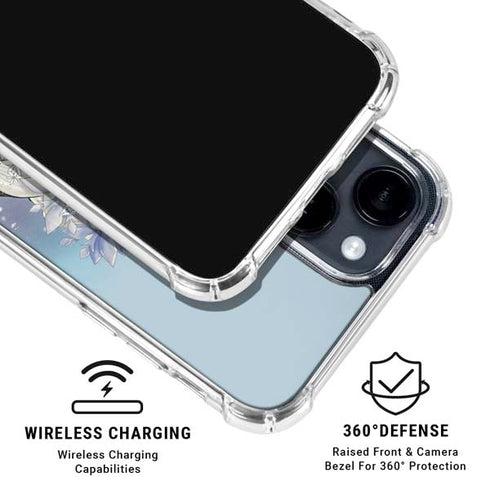 Disney Frozen Elsa Side Portrait Art iPhone 15 Clear Case