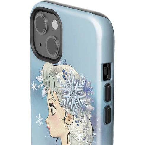 Disney Frozen Elsa Side Portrait Art iPhone 15 Impact Case