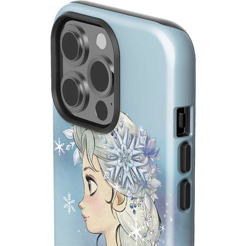 Disney Frozen Elsa Side Portrait Art iPhone 15 Pro Impact Case