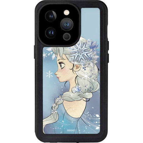 Disney Frozen Elsa Side Portrait Art iPhone 15 Pro Waterproof Case