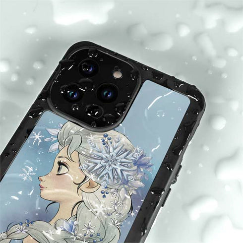 Disney Frozen Elsa Side Portrait Art iPhone 15 Pro Waterproof Case