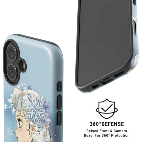 Disney Frozen Elsa Side Portrait Art iPhone 16 Magsafe Impact Case