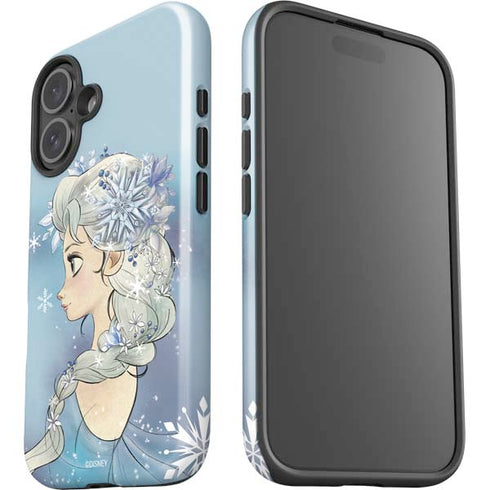 Disney Frozen Elsa Side Portrait Art iPhone 16 Plus Impact Case
