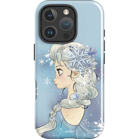 Disney Frozen Elsa Side Portrait Art iPhone 16 Pro Max Impact Case