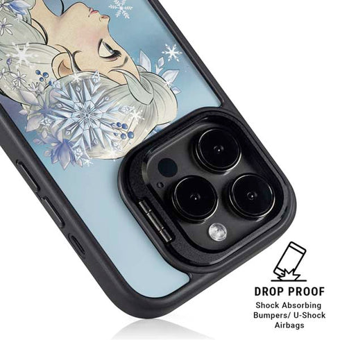 Disney Frozen Elsa Side Portrait Art iPhone 16 Pro Max Kickstand Case