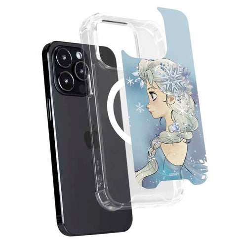 Disney Frozen Elsa Side Portrait Art iPhone 16 Pro Max MagSafe Case
