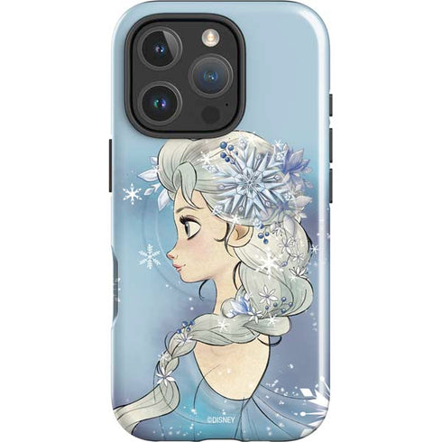 Disney Frozen Elsa Side Portrait Art iPhone 16 Pro Max Magsafe Impact Case