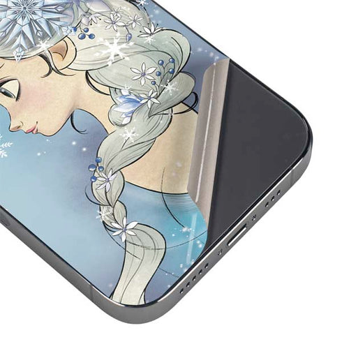 Disney Frozen Elsa Side Portrait Art iPhone 16 Pro Skin