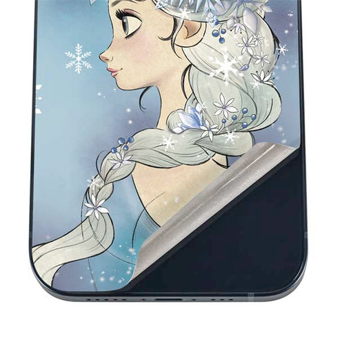 Disney Frozen Elsa Side Portrait Art iPhone 16 Skin
