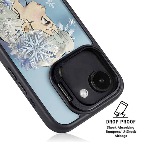 Disney Frozen Elsa Side Portrait Art iPhone 16e Kickstand Case