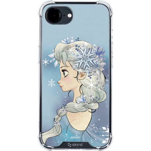 Disney Frozen Elsa Side Portrait Art iPhone 16e Clear Case