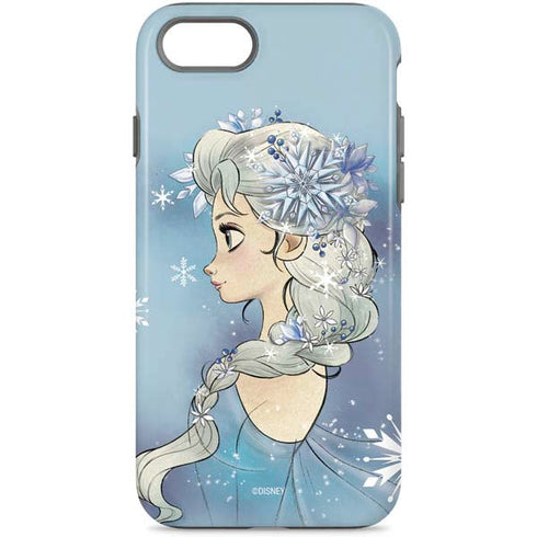 Disney Frozen Elsa Side Portrait Art iPhone Cases