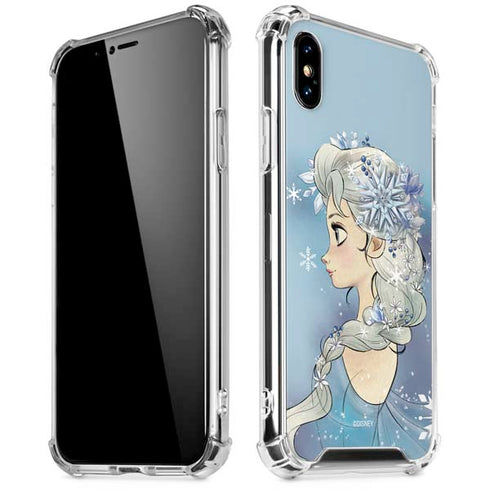 Disney Frozen Elsa Side Portrait Art iPhone X/XS Clear Case