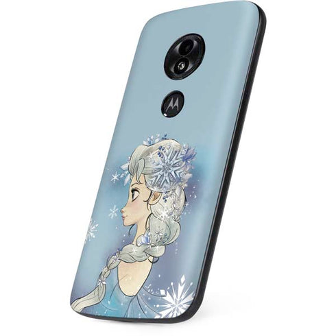Disney Frozen Elsa Side Portrait Art Moto E5 Play Skin