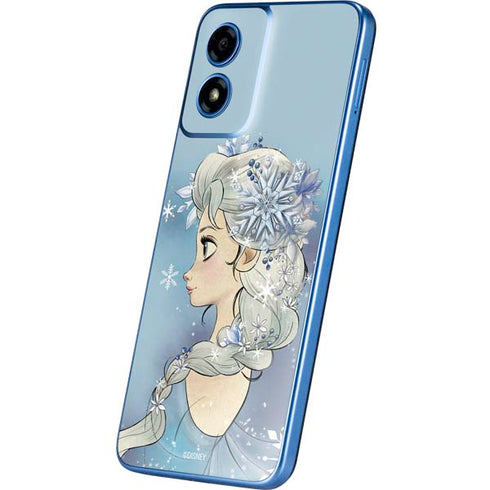 Disney Frozen Elsa Side Portrait Art Moto G Play 4G (2024) Skin
