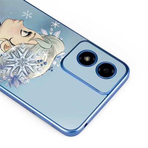Disney Frozen Elsa Side Portrait Art Moto G Play 4G (2024) Skin