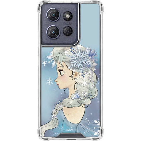 Disney Frozen Elsa Side Portrait Art Moto G Power 5G (2025) Clear Case