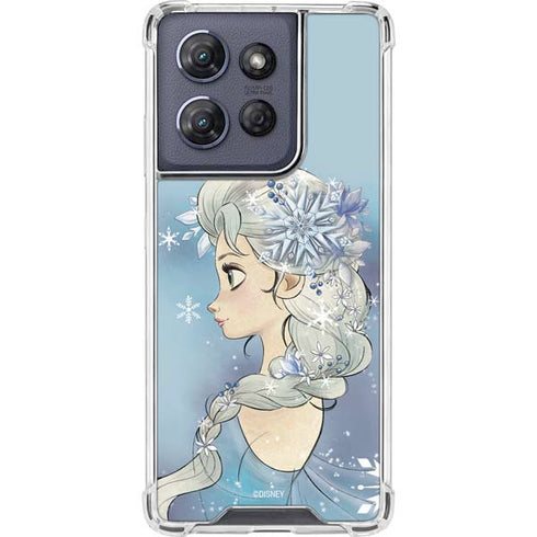 Disney Frozen Elsa Side Portrait Art Moto G Stylus 5G (2025) Clear Case