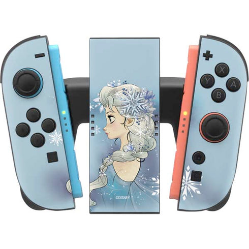Disney Frozen Elsa Side Portrait Art Nintendo Switch 2 (2025) Joy-Con Controller Skin
