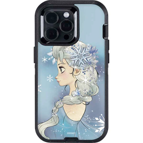 Disney Frozen Elsa Side Portrait Art Otterbox Defender iPhone Skin