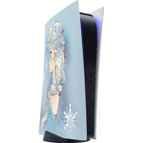 Disney Frozen Elsa Side Portrait Art PlayStation PS5 Skins