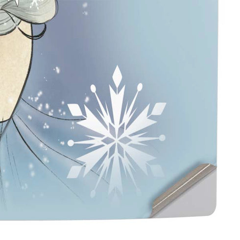 Disney Frozen Elsa Side Portrait Art PS5 Slim Digital Edition Console Skin