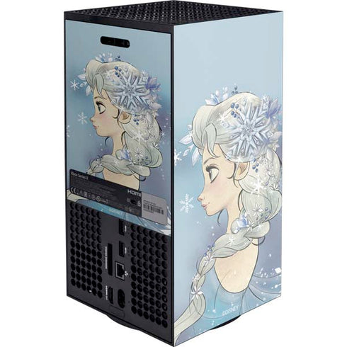 Disney Frozen Elsa Side Portrait Art XBox Series X Digital Edition Console Skin
