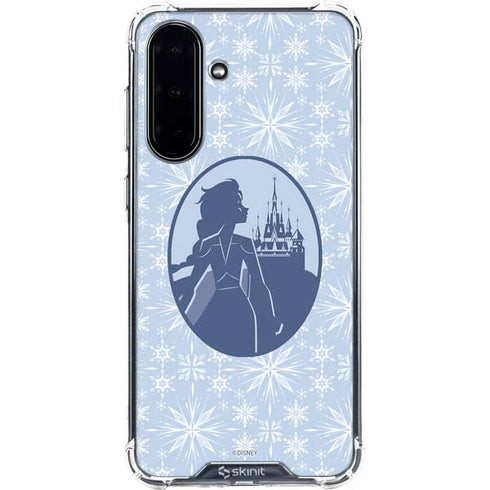 Disney Frozen II Elsa Silhouette Galaxy A36 5G Clear Case