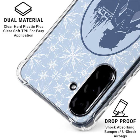 Disney Frozen II Elsa Silhouette Galaxy A36 5G Clear Case