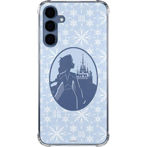Disney Frozen II Elsa Silhouette Galaxy A55 5G Clear Case